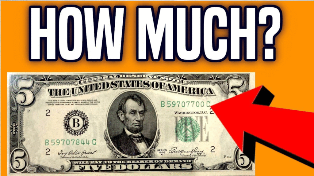 1995 $5 bill serial number